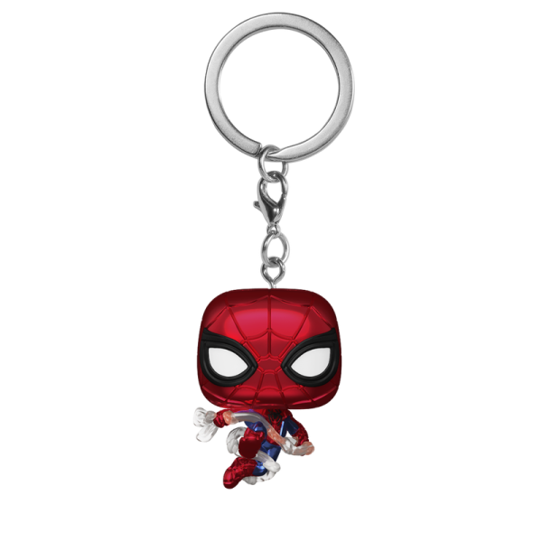 FUNKO POP! Vinyl Schlüsselanhänger MARVEL Spider-Man Brand New Day Spider-Man Metallic 4cm
